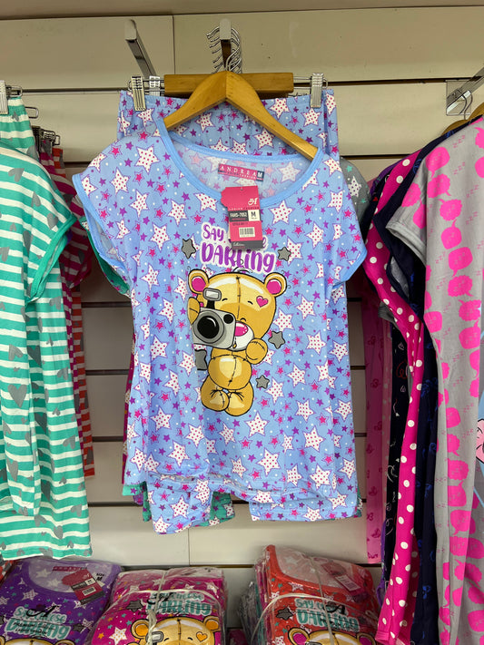 Conjunto de Pijama de Dama "Say Cheese Darling"