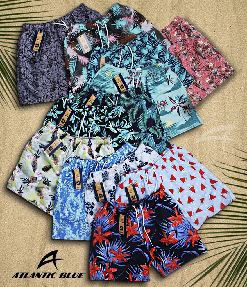 Short de Playa con Diseño "Atlantic Blue"