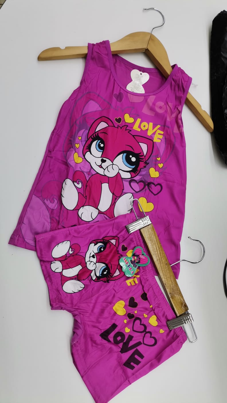 Conjunto de Niña "Love Cat"